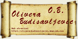 Olivera Budisavljević vizit kartica